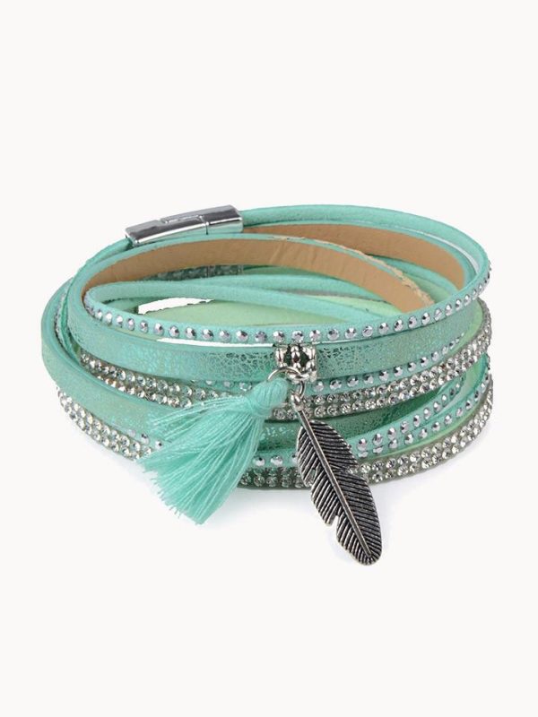 Feather Charm Bracelet
